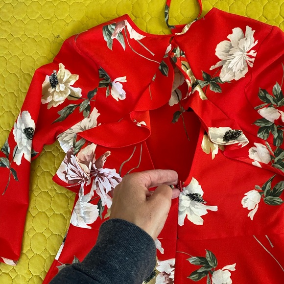 Topshop mini dress, open keyhole detail on back - Picture 3 of 6